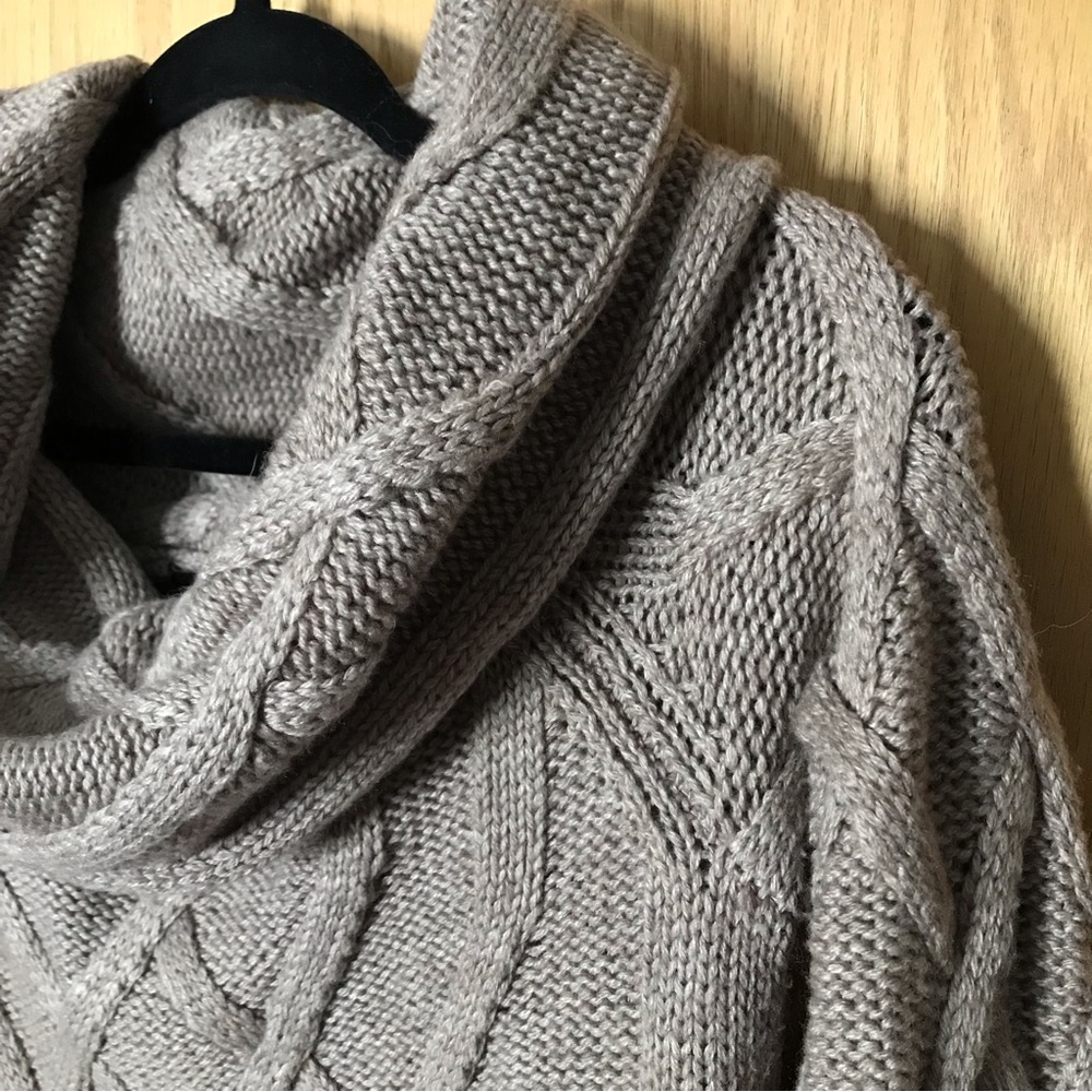 Loose cowl neck sweater. Size Large.